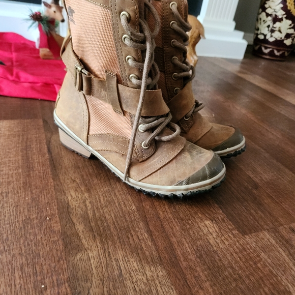 Sorel Tan Combat Boots for Women - Picture 5 of 5